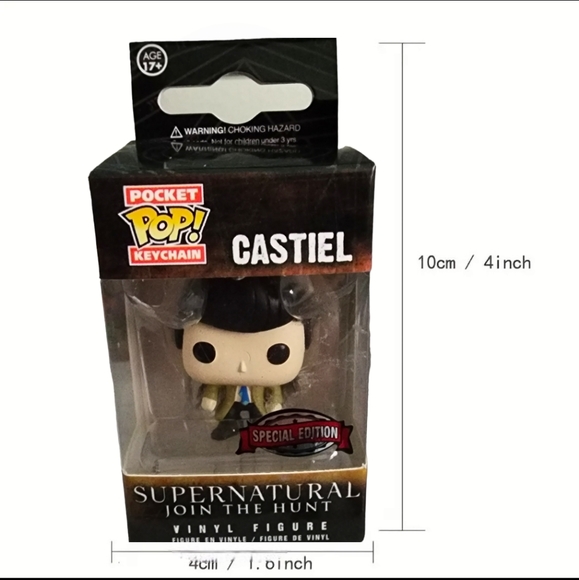 FUNKO POP!! Supernatural Limited Edition Character Castiel with Wings NWT - Picture 5 of 10